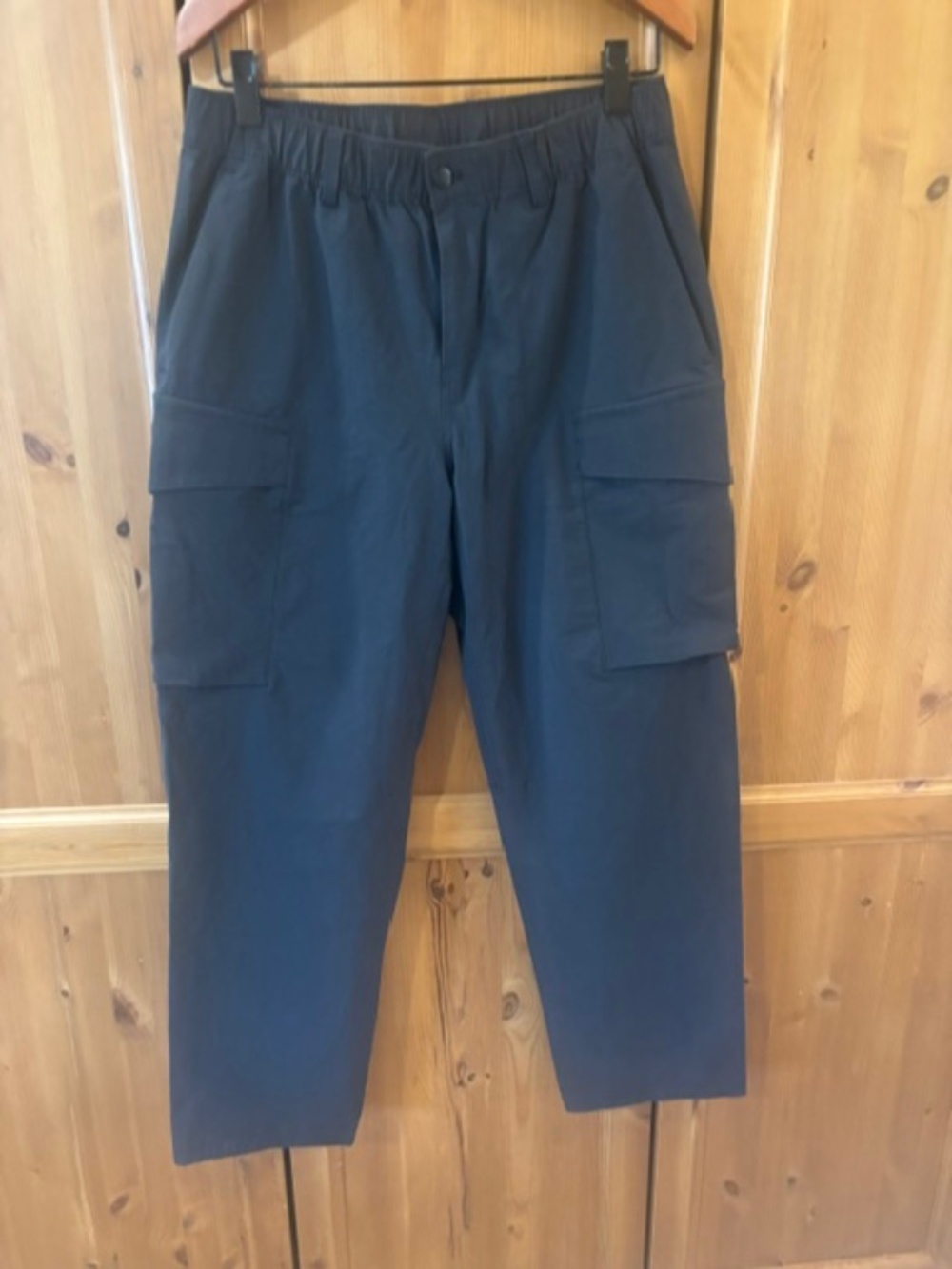 Lululemon Stretch Cotton Versa Twill Relaxed-Fit Cargo Pant Size 34 Navy